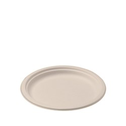 SUGARCANE ROUND PLATE 6" (1000pcs)